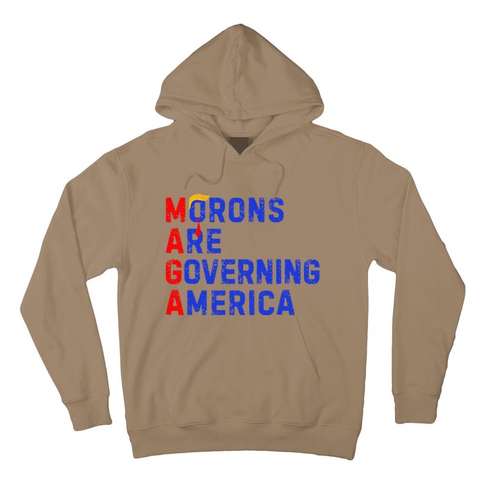 Morons Are Governing America Funny Trump 2024 Hoodie