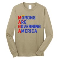 Morons Are Governing America Funny Trump 2024 Long Sleeve Shirt