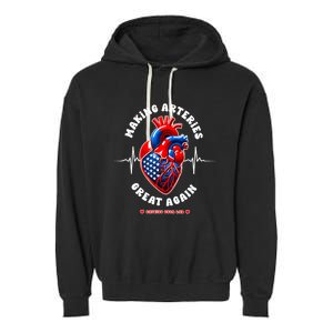 Making Arteries Great Again Cardiac Cath Lab Garment-Dyed Fleece Hoodie