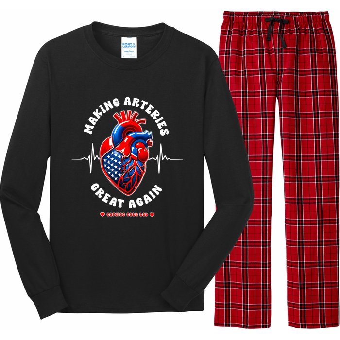 Making Arteries Great Again Cardiac Cath Lab Long Sleeve Pajama Set