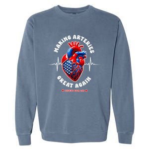 Making Arteries Great Again Cardiac Cath Lab Garment-Dyed Sweatshirt