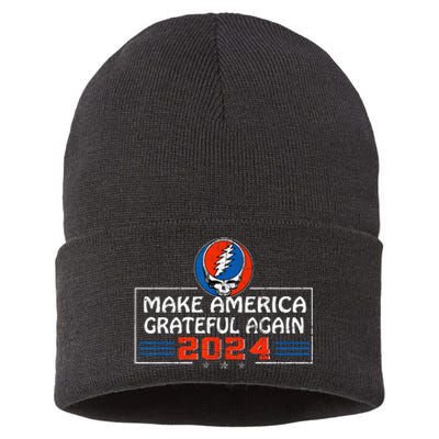 Make America Grateful Again 2024 Sustainable Knit Beanie