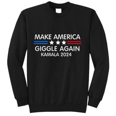 Make America Giggle Again Funny Giggling President Harris Sweatshirt