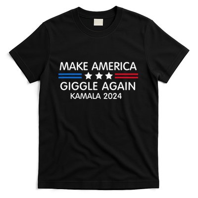Make America Giggle Again Funny Giggling President Harris T-Shirt