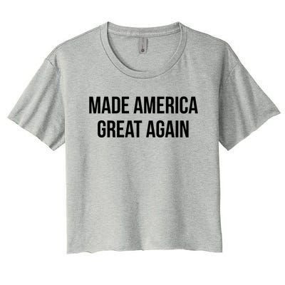 Made America Great Again Biden Harris 2020 Democratic Gift Women's Crop Top Tee