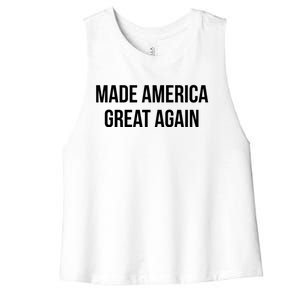 Made America Great Again Biden Harris 2020 Democratic Gift Women's Racerback Cropped Tank