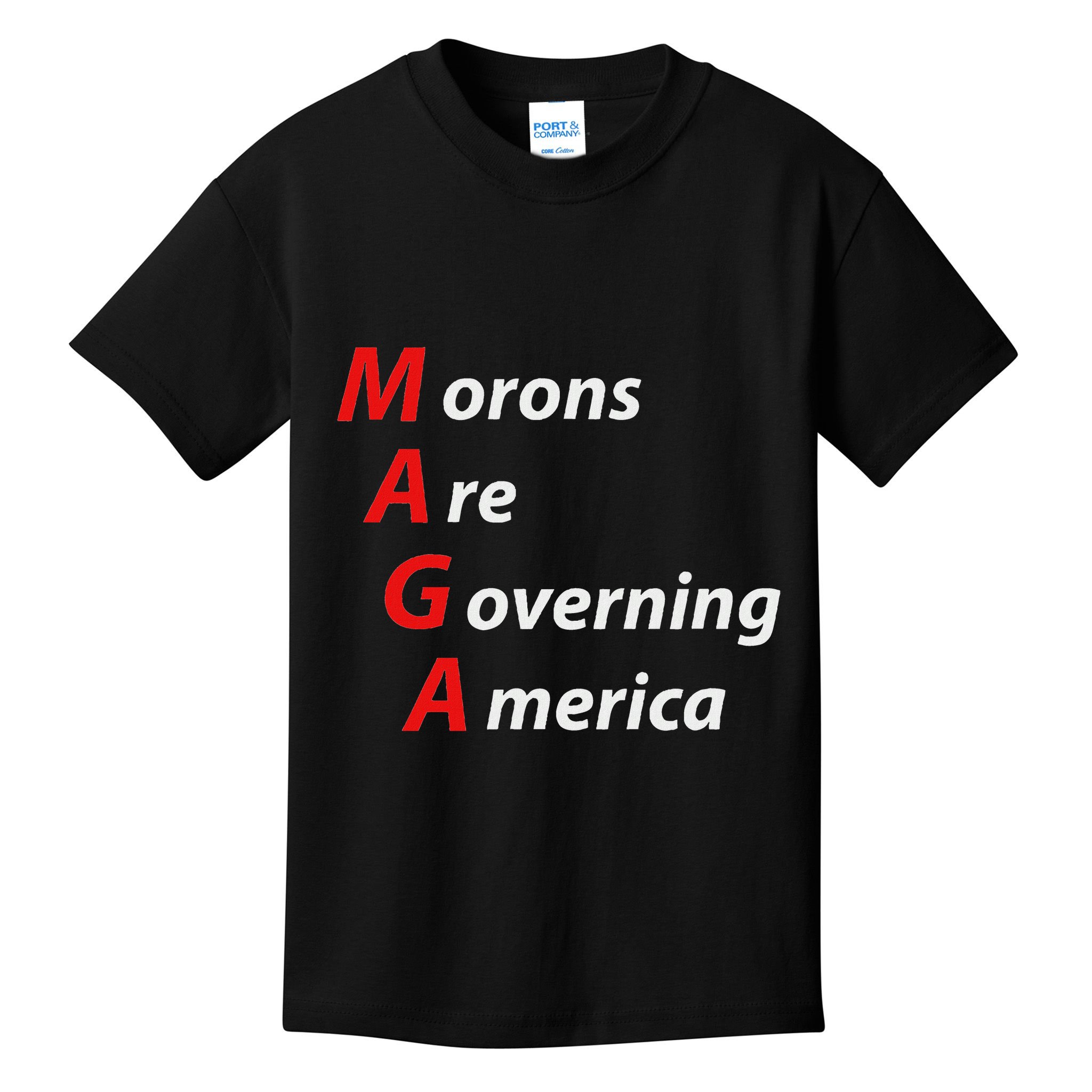 Morons Are Governing America Anti Trump Political Kids T-Shirt