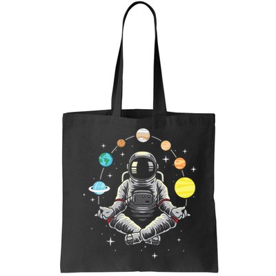 Meditating Astronaut Galaxy Spaceman Astronomer Cosmos Bag