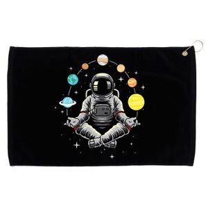 Meditating Astronaut Galaxy Spaceman Astronomer Cosmos Grommeted Golf Towel