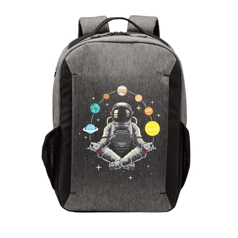Meditating Astronaut Galaxy Spaceman Astronomer Cosmos Vector Backpack