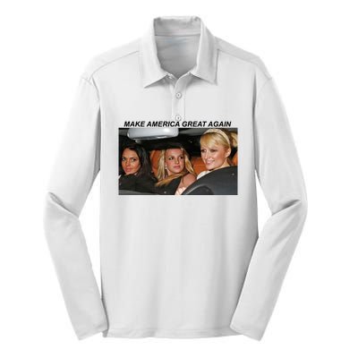 Make America Great Again Silk Touch Performance Long Sleeve Polo