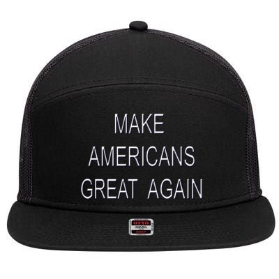 Make Americans Great Again Usa Pride America Gift 7 Panel Mesh Trucker Snapback Hat