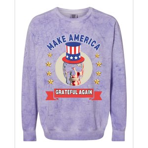 Make America Grateful Again Colorblast Crewneck Sweatshirt