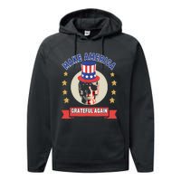 Make America Grateful Again Performance Fleece Hoodie