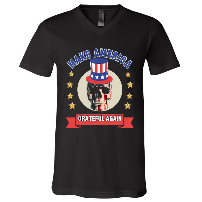 Make America Grateful Again V-Neck T-Shirt