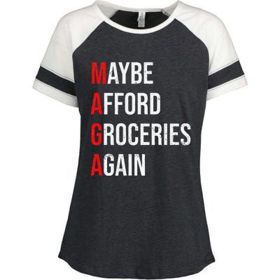 Maybe Afford Groceries Again Election Enza Ladies Jersey Colorblock Tee