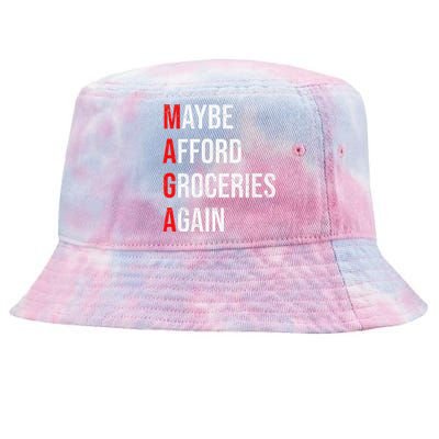 Maybe Afford Groceries Again Election Tie-Dyed Bucket Hat