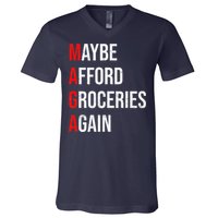 Maybe Afford Groceries Again Election V-Neck T-Shirt