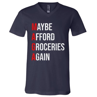 Maybe Afford Groceries Again Election V-Neck T-Shirt