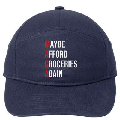 Maybe Afford Groceries Again Election 7-Panel Snapback Hat