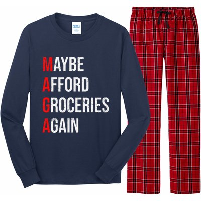 Maybe Afford Groceries Again Election Long Sleeve Pajama Set