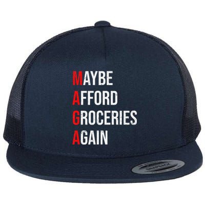 Maybe Afford Groceries Again Election Flat Bill Trucker Hat