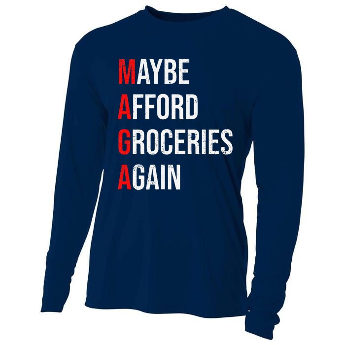 Maybe Afford Groceries Again Election Cooling Performance Long Sleeve Crew