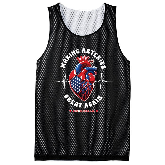 Making Arteries Great Again Cardiac Cath Lab Mesh Reversible Basketball Jersey Tank