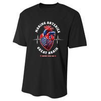 Making Arteries Great Again Cardiac Cath Lab Performance Sprint T-Shirt