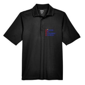 Morons Are Governing America Funny Trump 2024 Men's Origin Performance Pique Polo