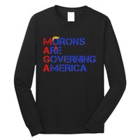 Morons Are Governing America Funny Trump 2024 Long Sleeve Shirt