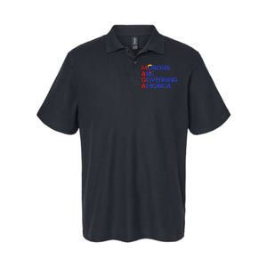 Morons Are Governing America Funny Trump 2024 Softstyle Adult Sport Polo