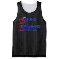 Morons Are Governing America Funny Trump 2024 Mesh Reversible Basketball Jersey Tank