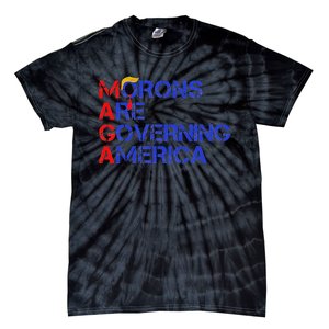 Morons Are Governing America Funny Trump 2024 Tie-Dye T-Shirt