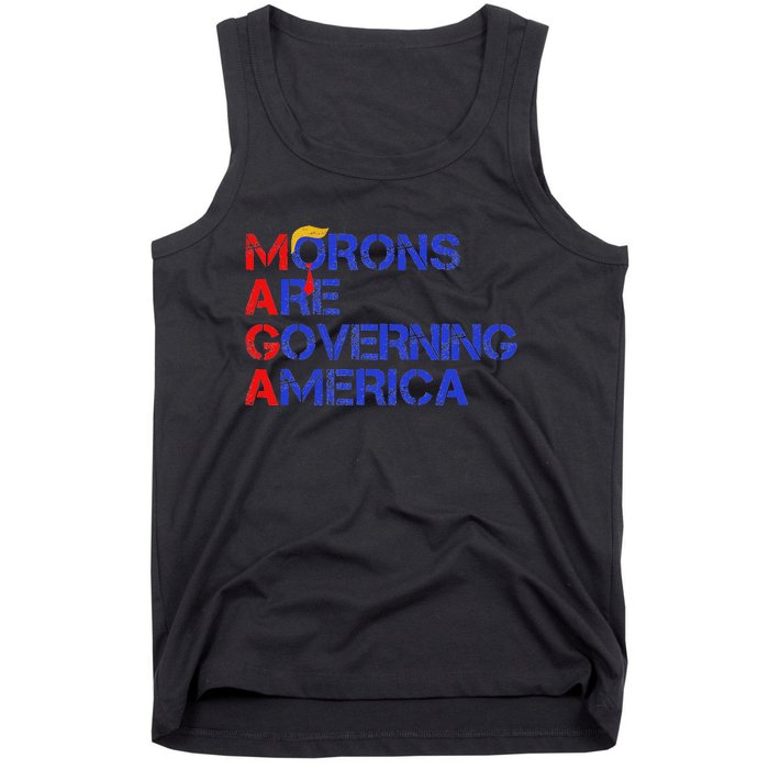 Morons Are Governing America Funny Trump 2024 Tank Top