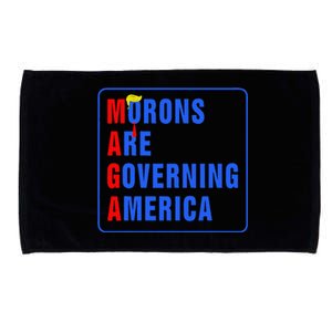 Morons Are Governing America Funny Trump 2024 (5) Microfiber Hand Towel