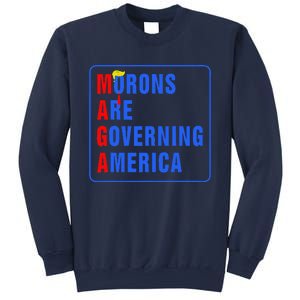 Morons Are Governing America Funny Trump 2024 (5) Sweatshirt