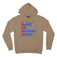 Morons Are Governing America Funny Trump 2024 (5) Hoodie