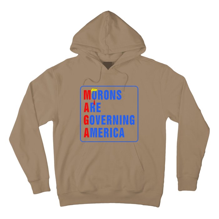 Morons Are Governing America Funny Trump 2024 (5) Hoodie