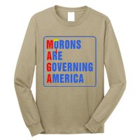 Morons Are Governing America Funny Trump 2024 (5) Long Sleeve Shirt