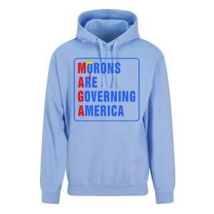 Morons Are Governing America Funny Trump 2024 (5) Unisex Surf Hoodie