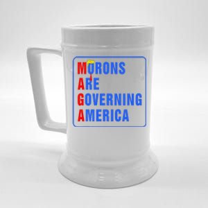 Morons Are Governing America Funny Trump 2024 (5) Beer Stein