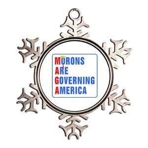 Morons Are Governing America Funny Trump 2024 (5) Metallic Star Ornament