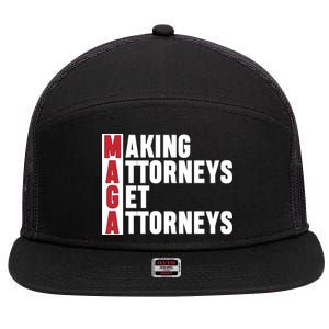 Making Attorneys Get Attorneys Maga 7 Panel Mesh Trucker Snapback Hat