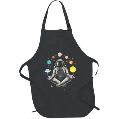 Meditating Astronaut Galaxy Spaceman Astronomer Apron
