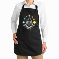 Meditating Astronaut Galaxy Spaceman Astronomer Apron
