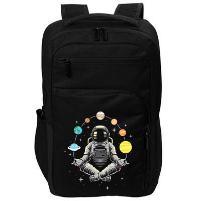 Meditating Astronaut Galaxy Spaceman Astronomer Impact Tech Backpack