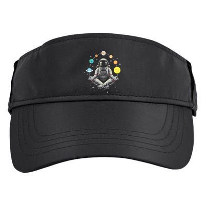 Meditating Astronaut Galaxy Spaceman Astronomer Adult Drive Performance Visor