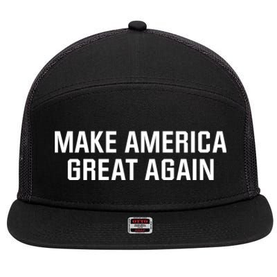 Make America Great Again President Trump Patriotic 7 Panel Mesh Trucker Snapback Hat