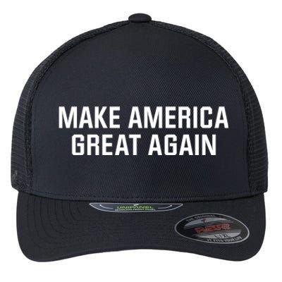 Make America Great Again President Trump Patriotic Flexfit Unipanel Trucker Cap